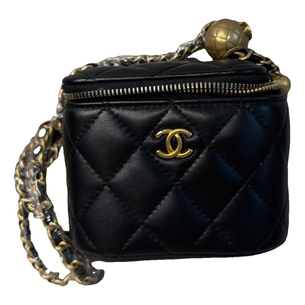 Vanity leather handbag