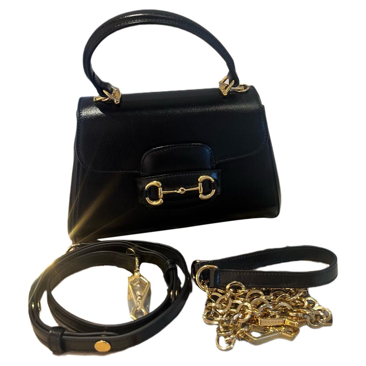 Handle Horsebit 1955 leather handbag
