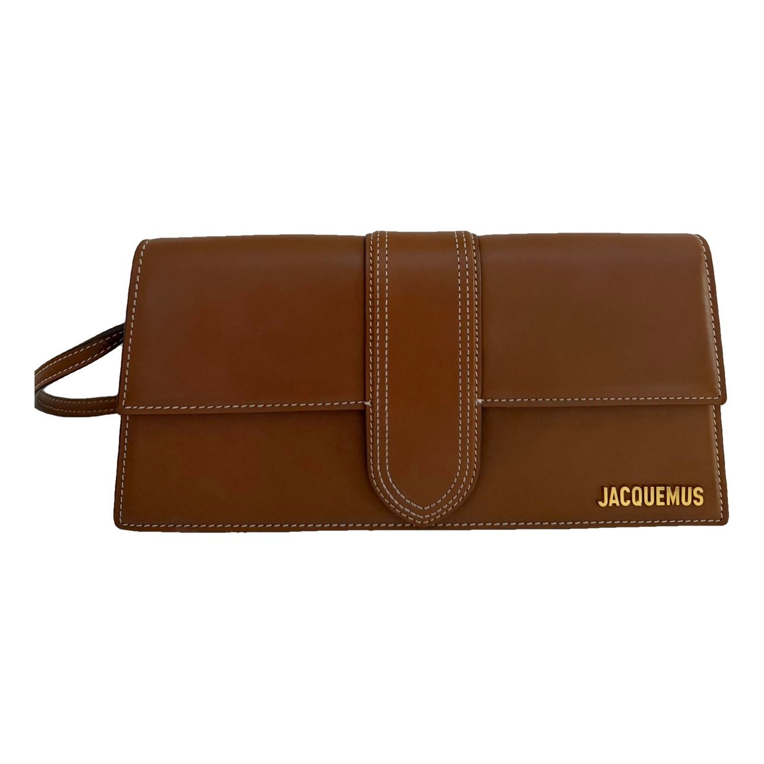 Leather clutch bag