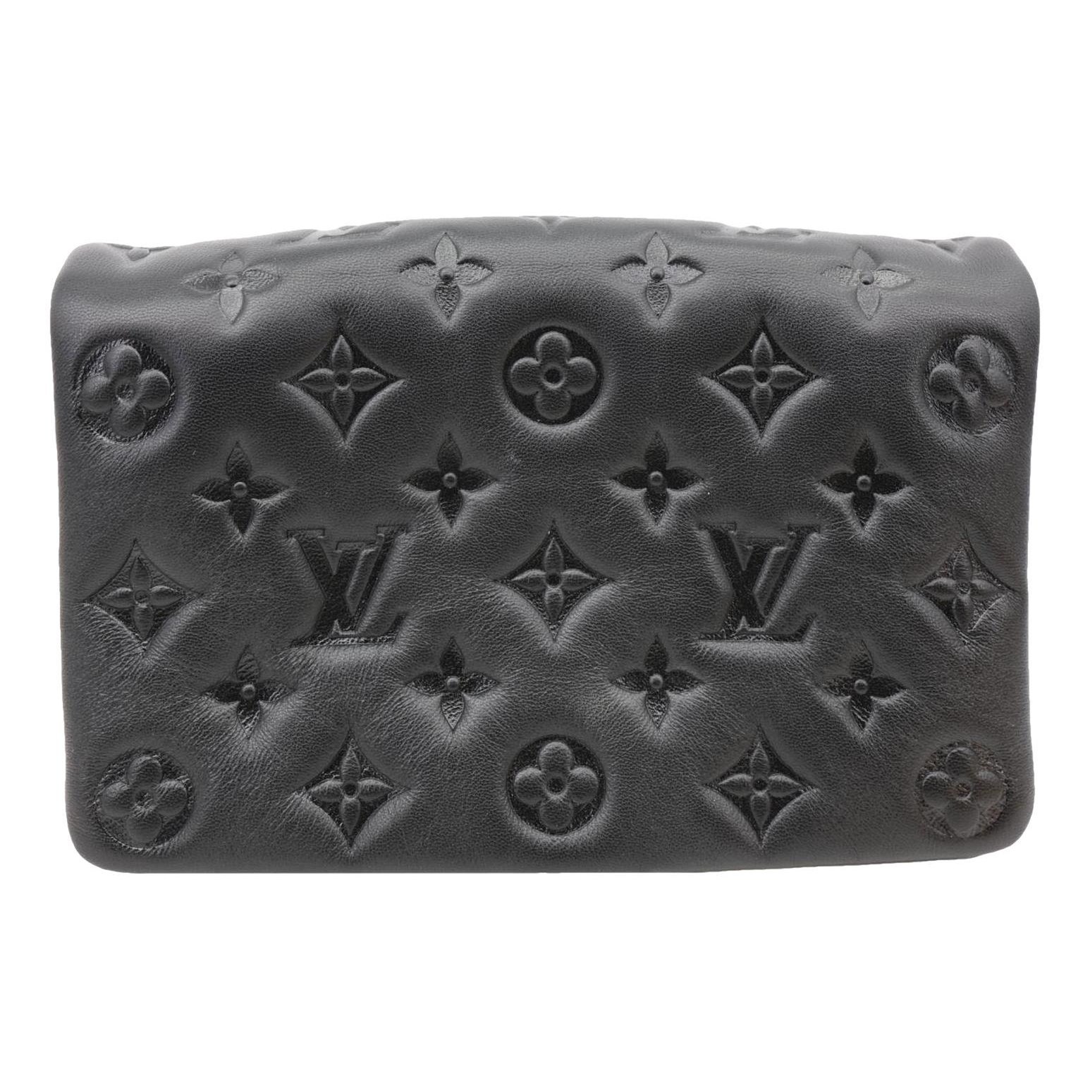 Coussin leather crossbody bag