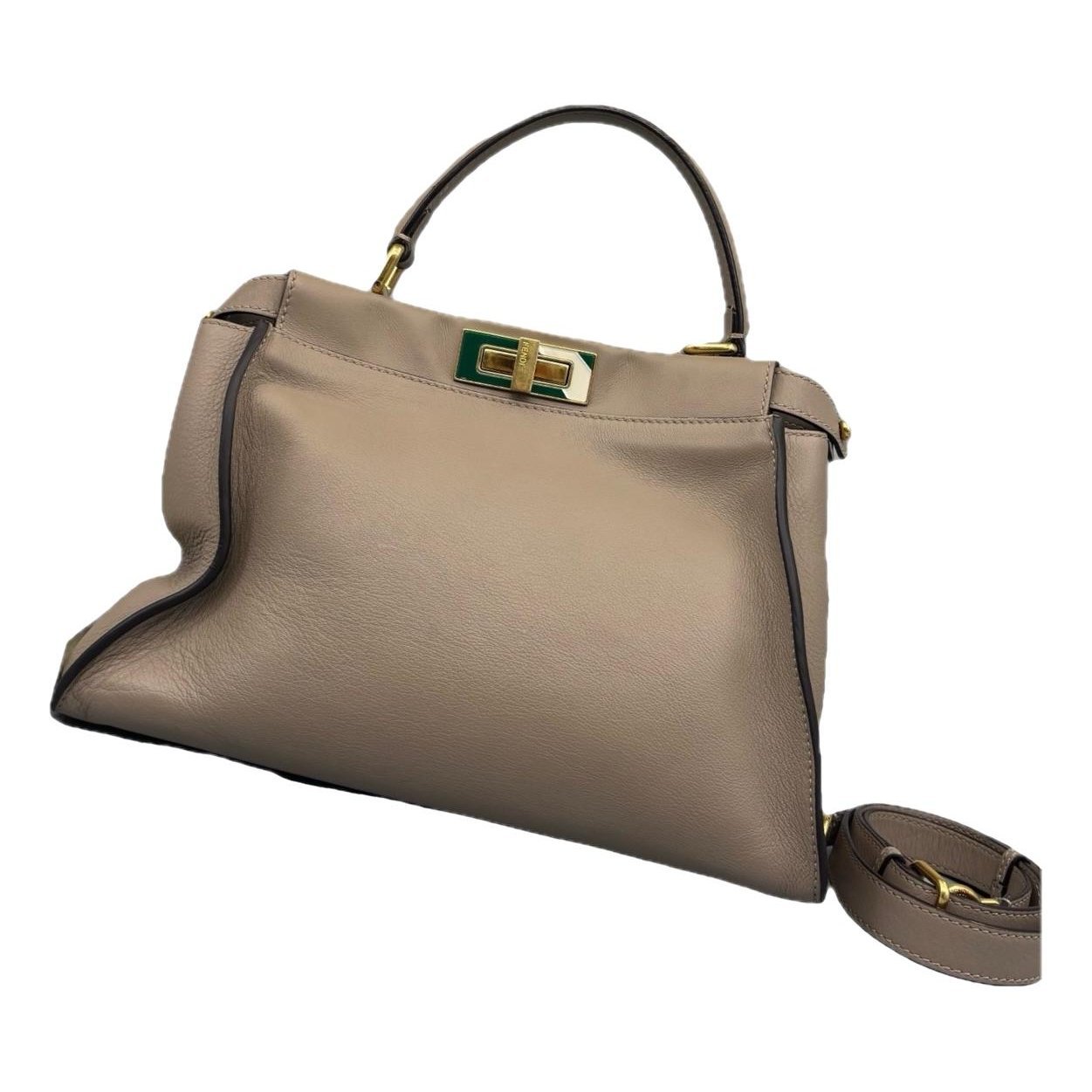 Peekaboo leather handbag