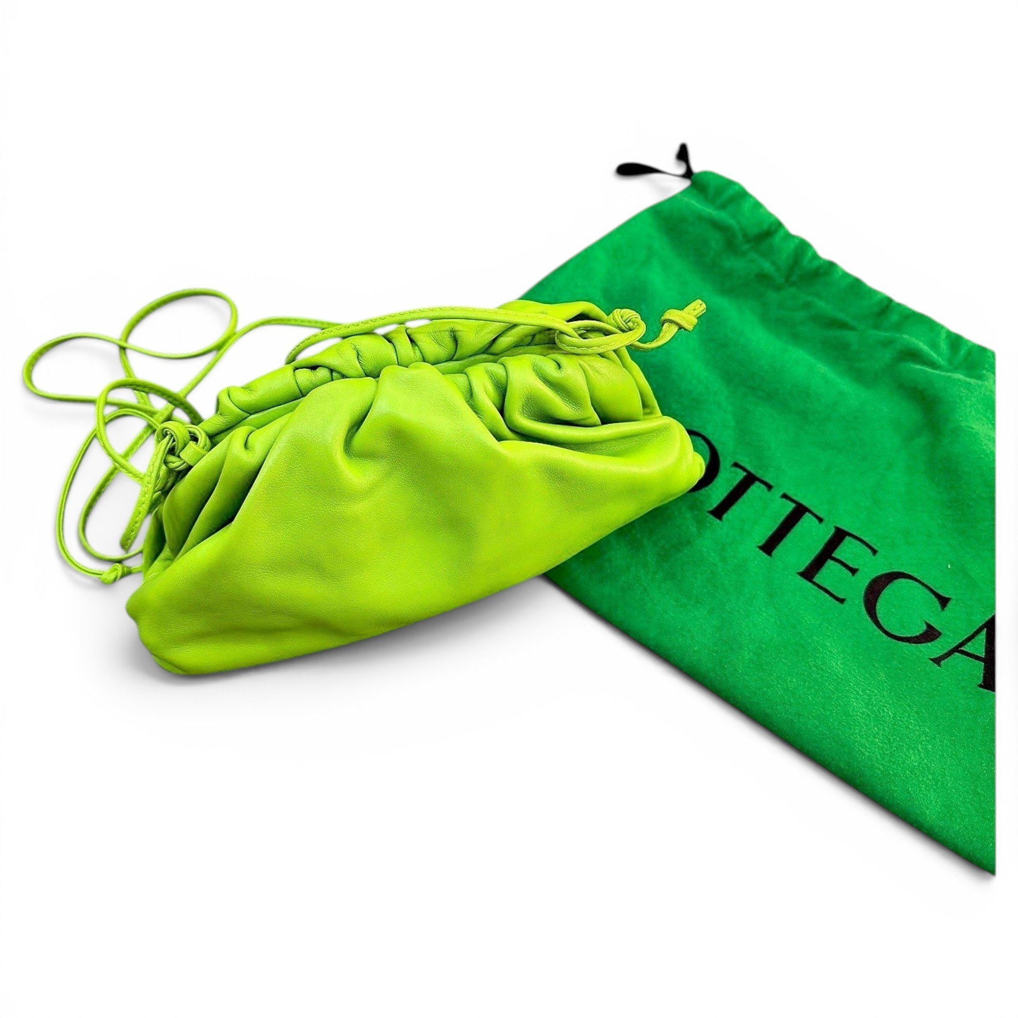 Pouch leather handbag