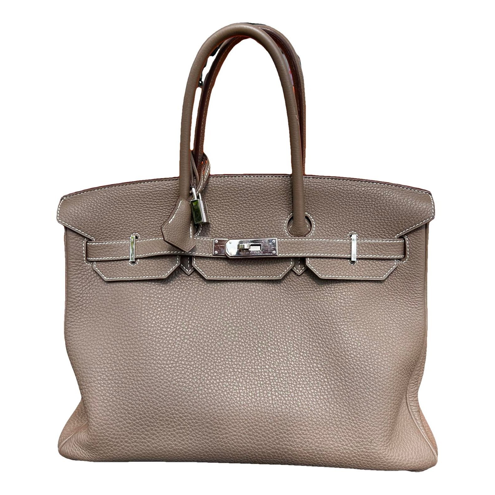 Birkin 35 leather handbag