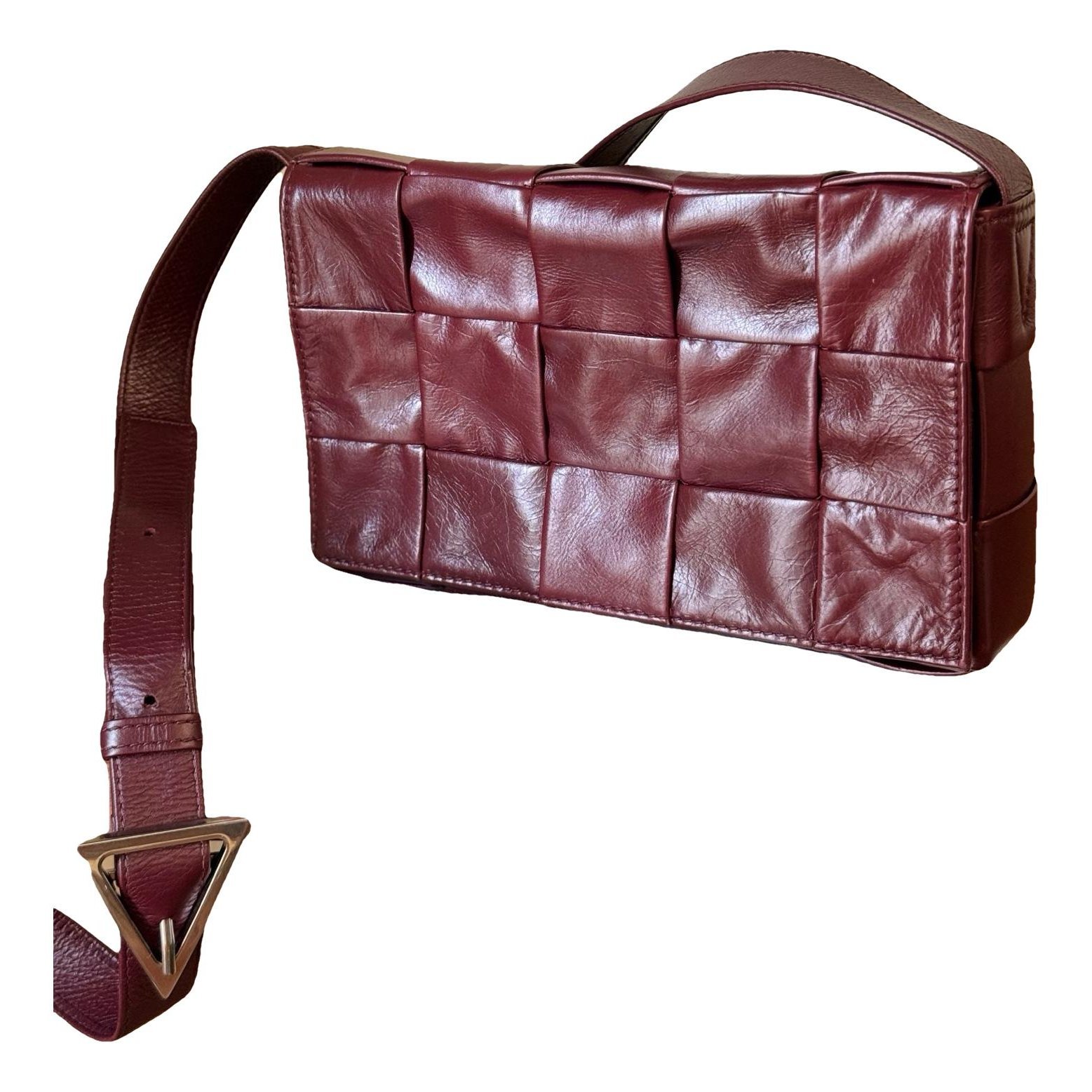 Cassette leather crossbody bag