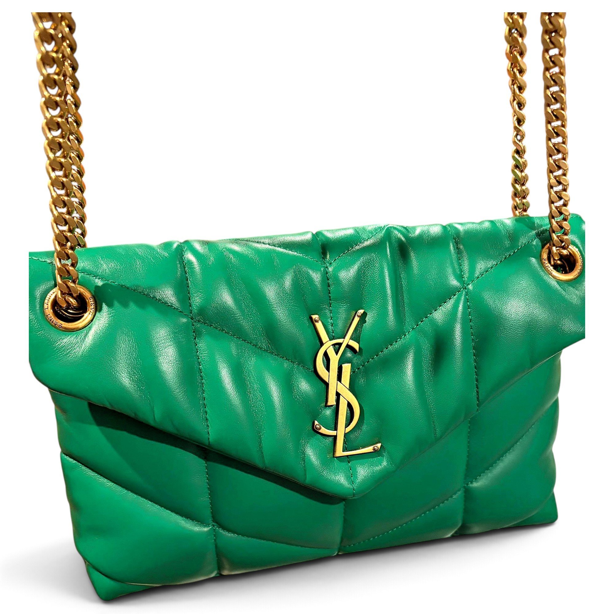Loulou Puffer leather crossbody bag