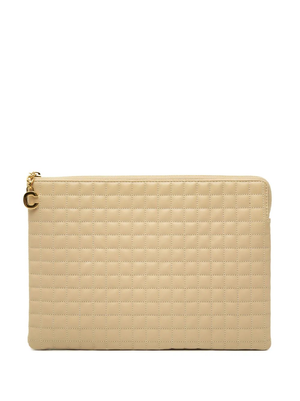 2018 Quilted Calfskin C Charm clutch bag