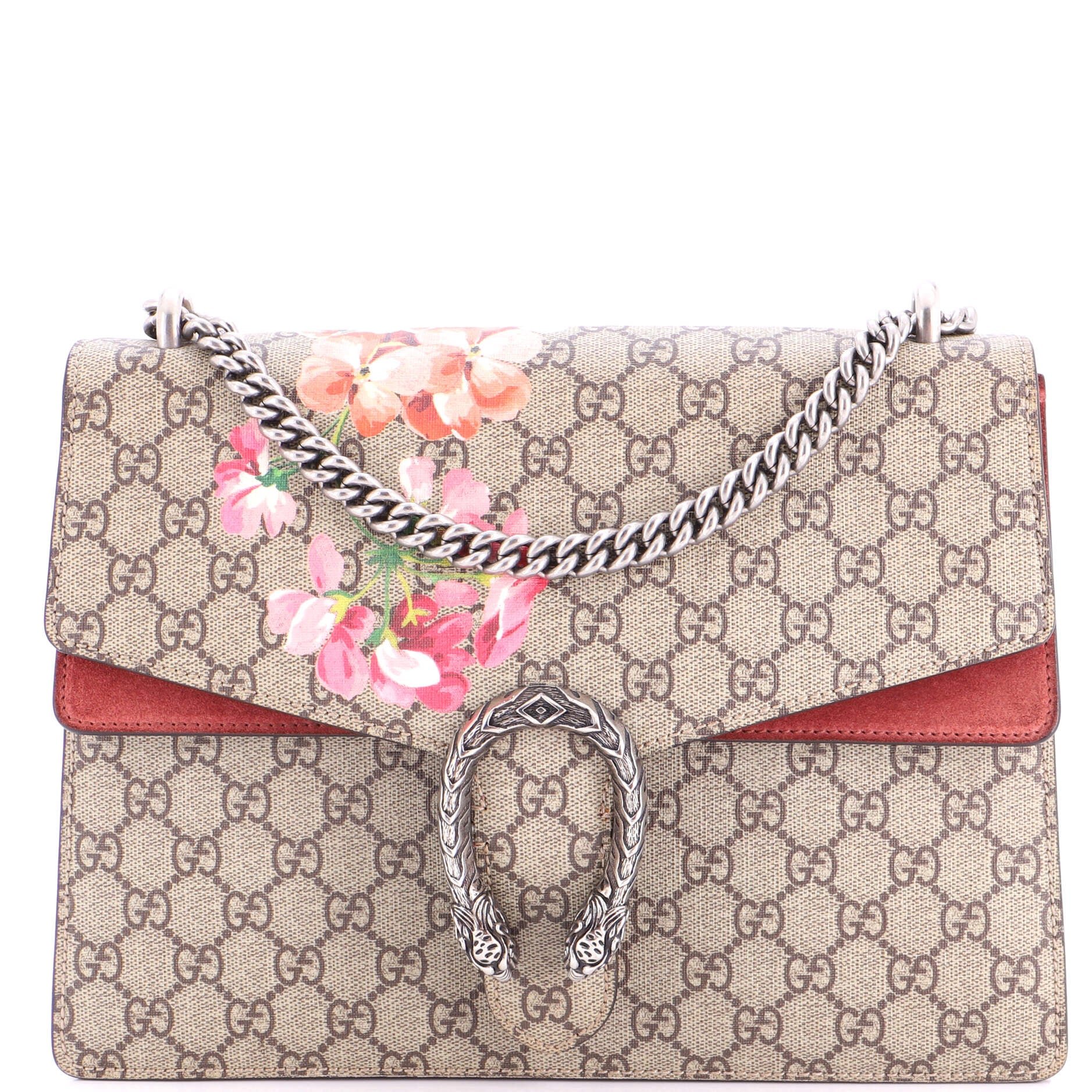 Dionysus Bag Blooms Print GG Coated Canvas Medium