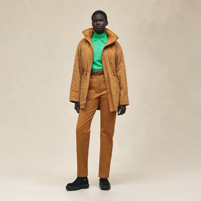 Marron Ocre Reversible Parka