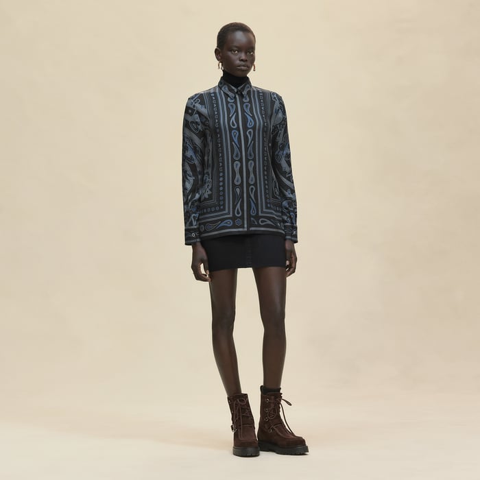 Noir Réglisse "Candy Libris Bandana" Classic Shirt