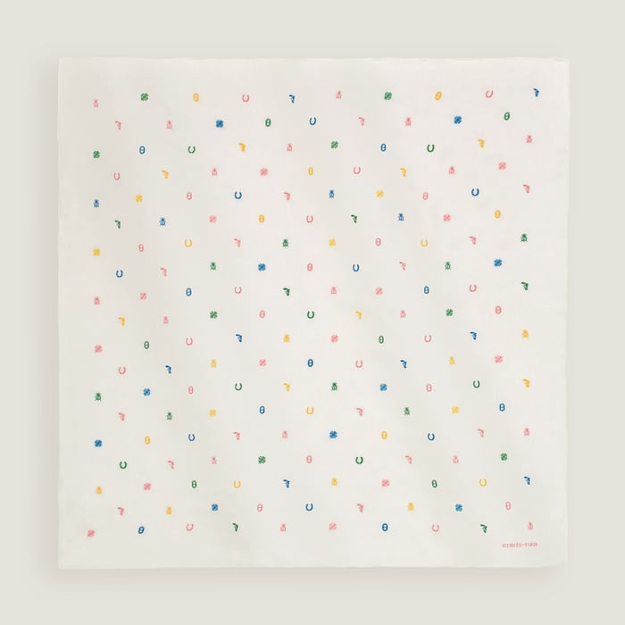 Multicharms Embroidered Scarf 100