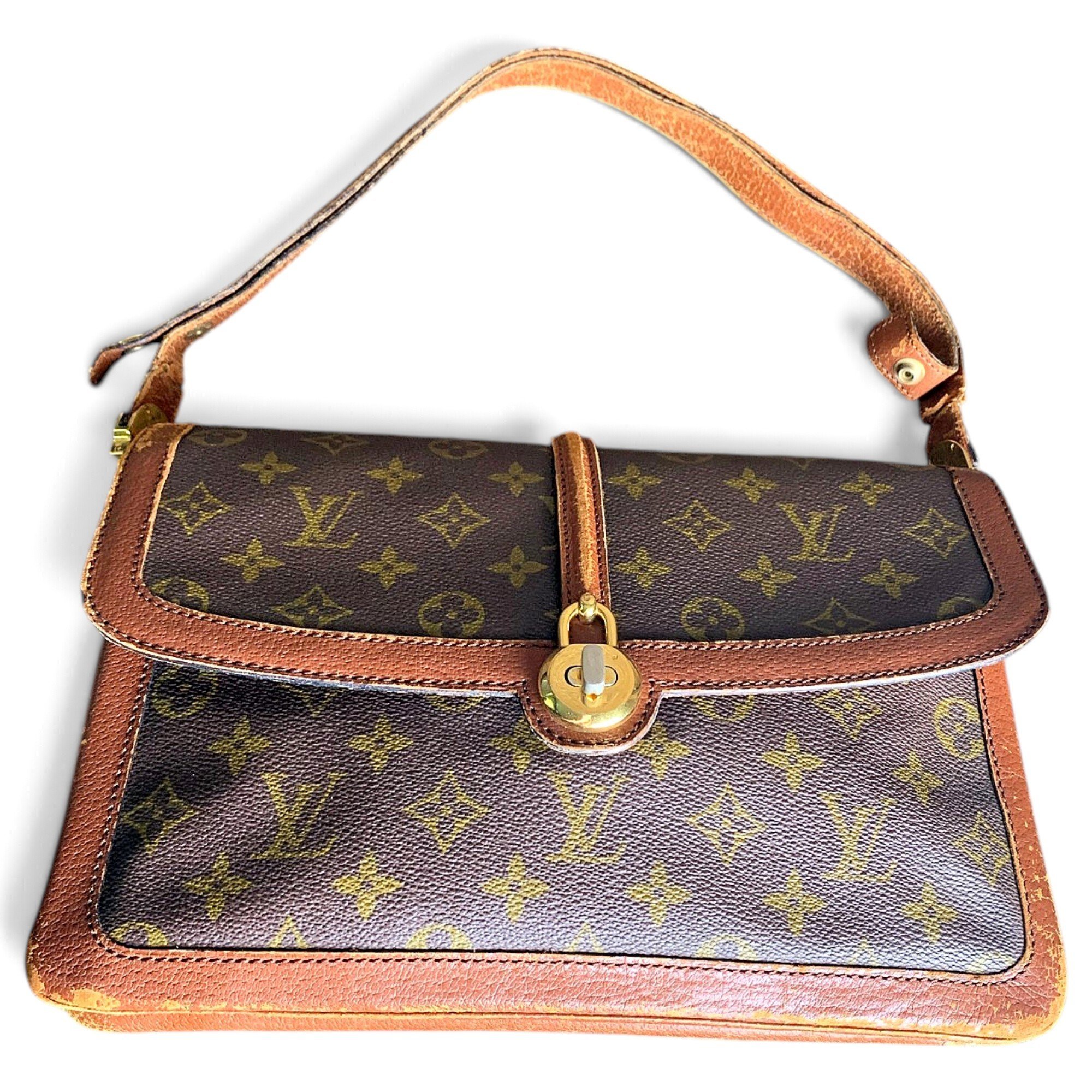 Patent leather handbag