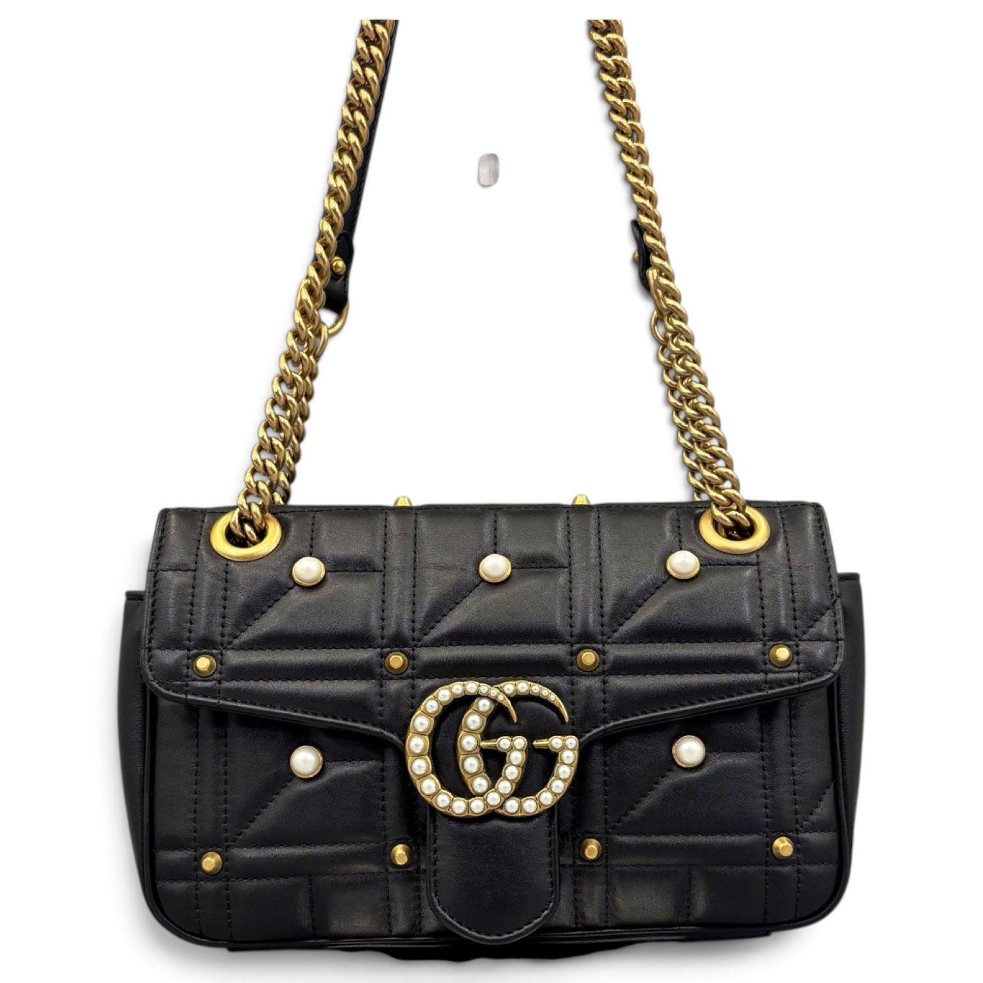 GG Marmont Flap leather handbag