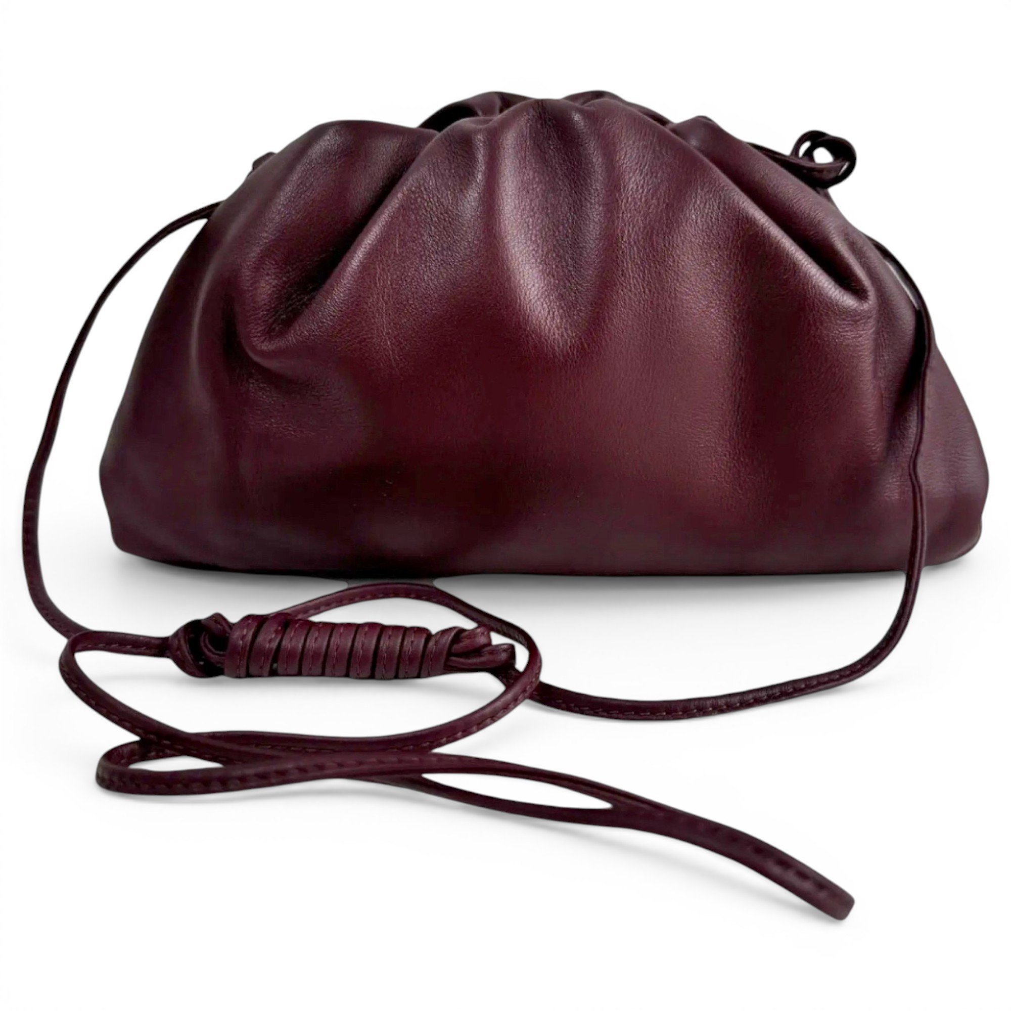 Pouch leather handbag