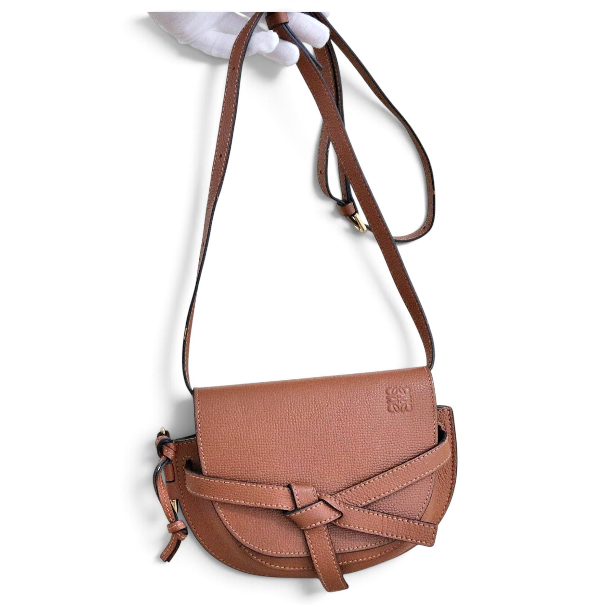 Gate leather crossbody bag