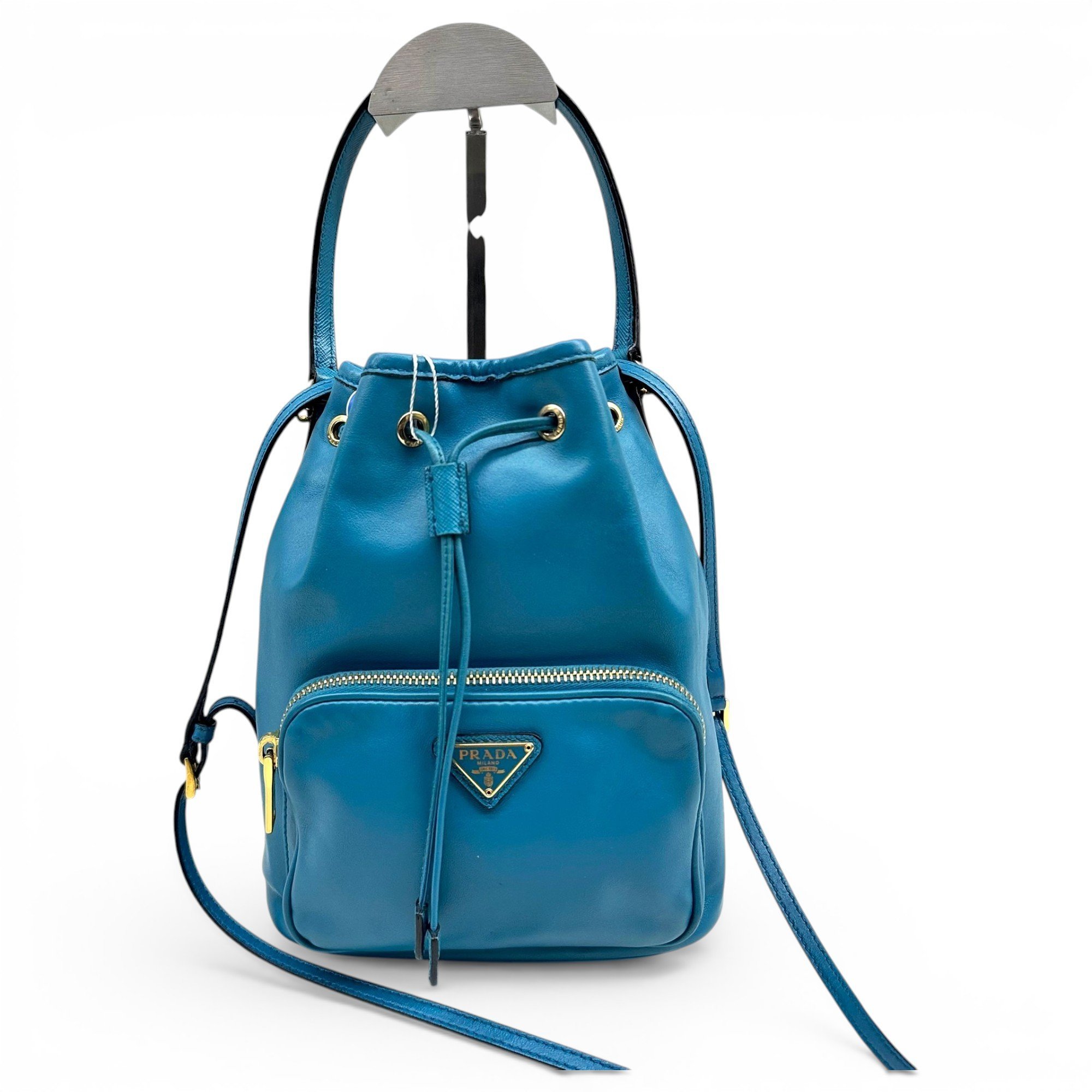 Duet leather handbag