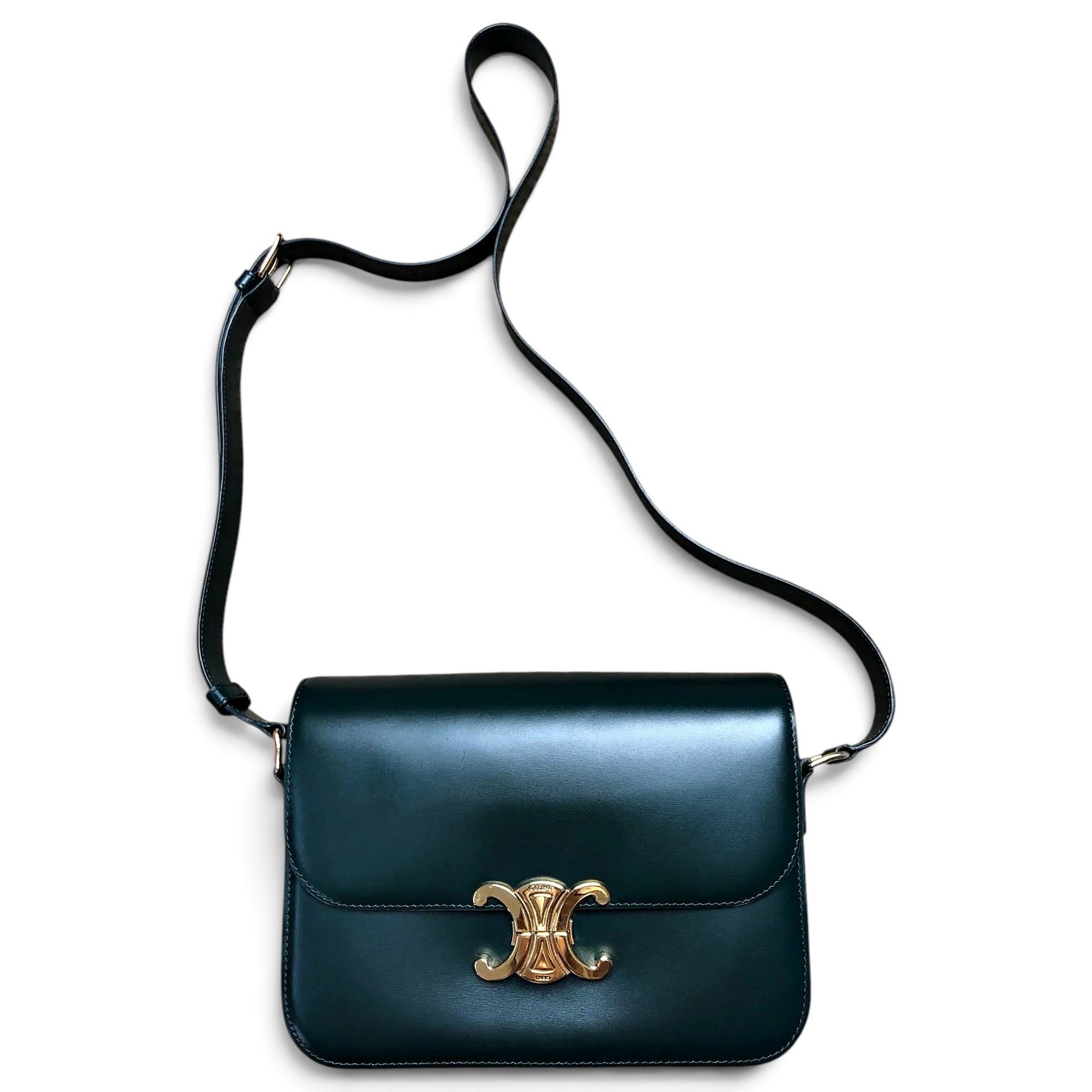 Triomphe leather crossbody bag