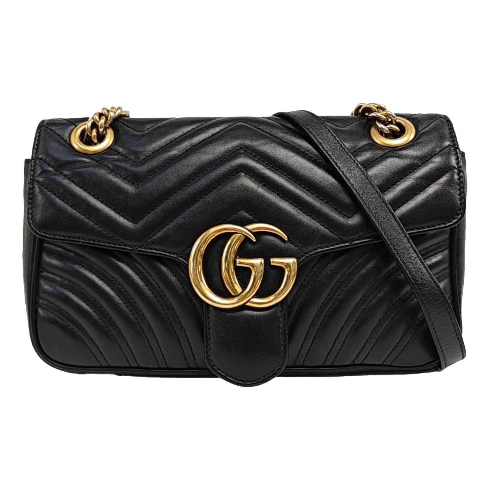 GG Marmont Flap leather crossbody bag