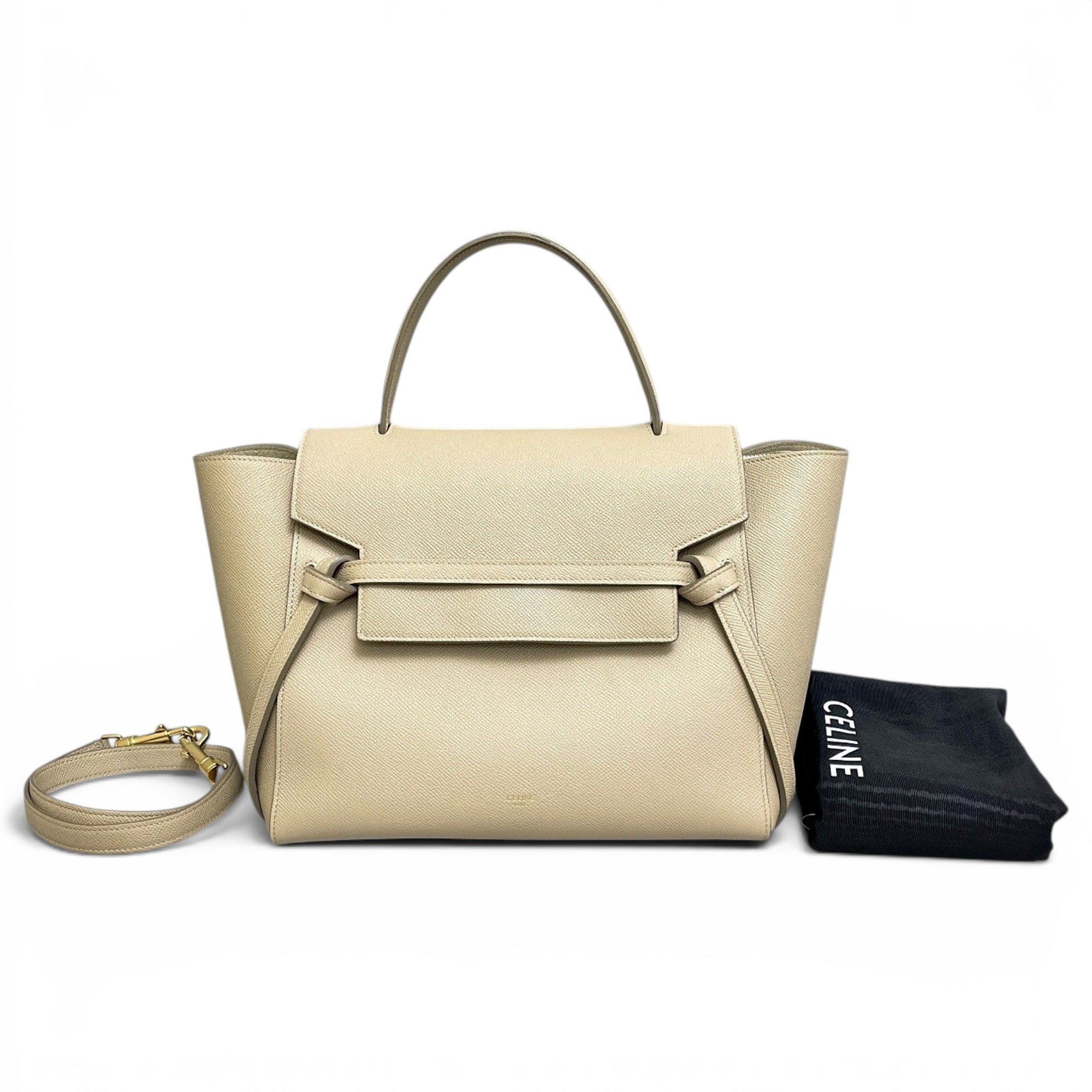 Belt leather handbag