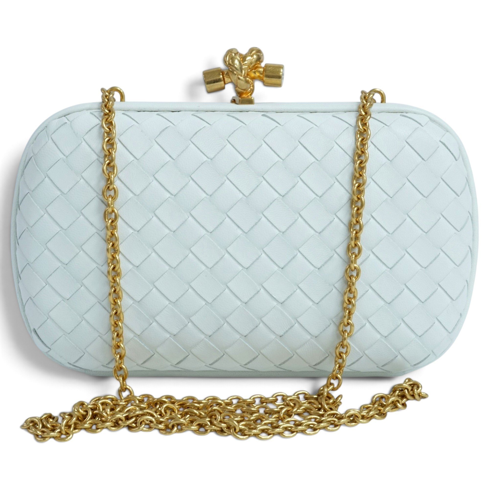 Pochette Knot leather clutch bag