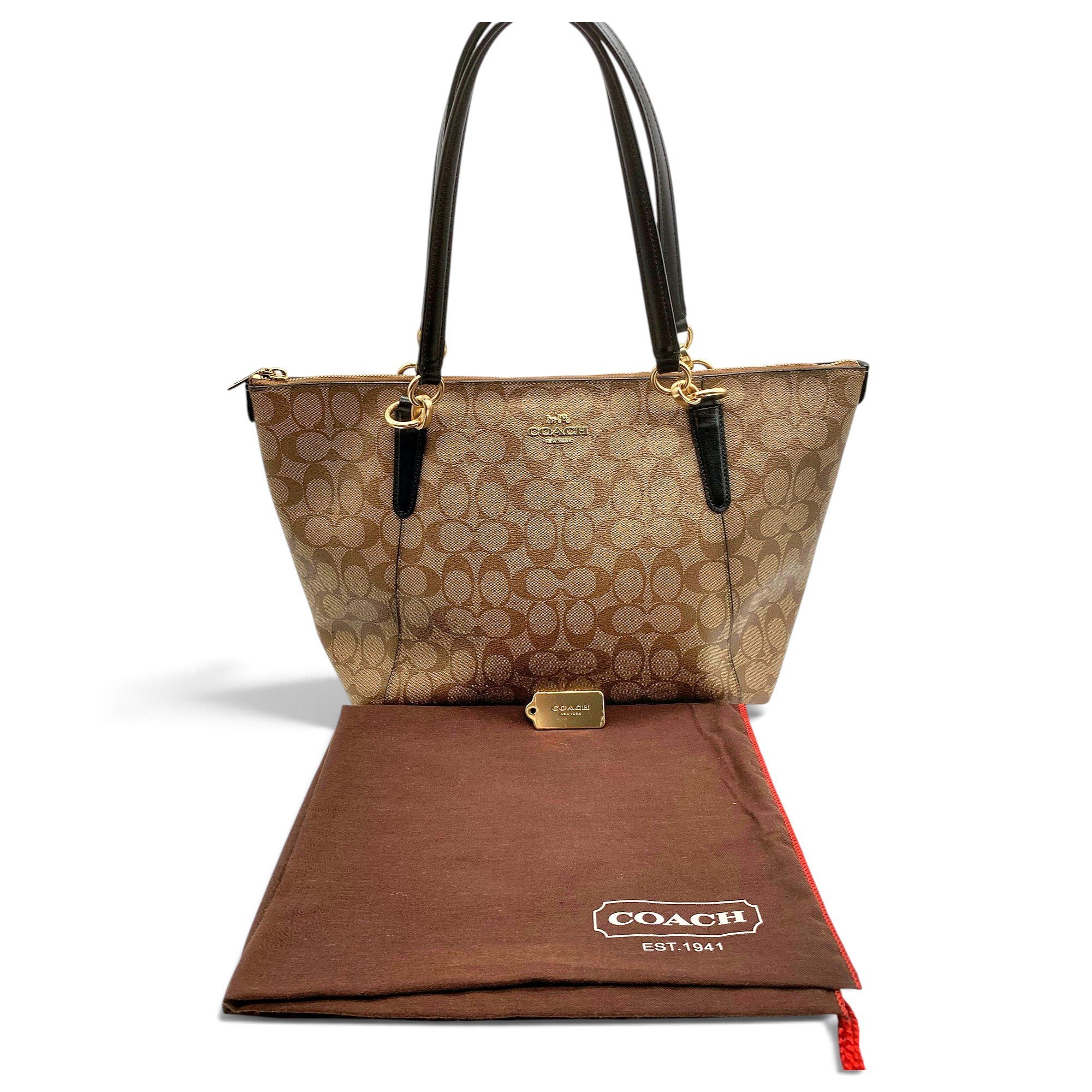 CITY ZIP TOTE leather tote
