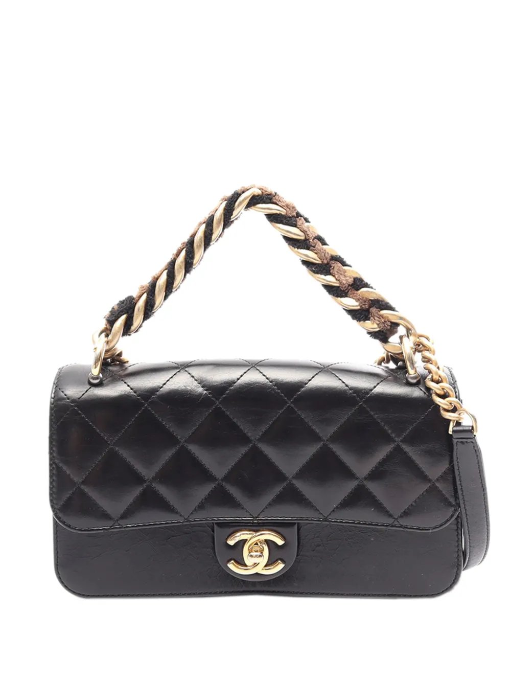 2017-2018 Small Quilted Calfskin Straight Lined Flap satchel