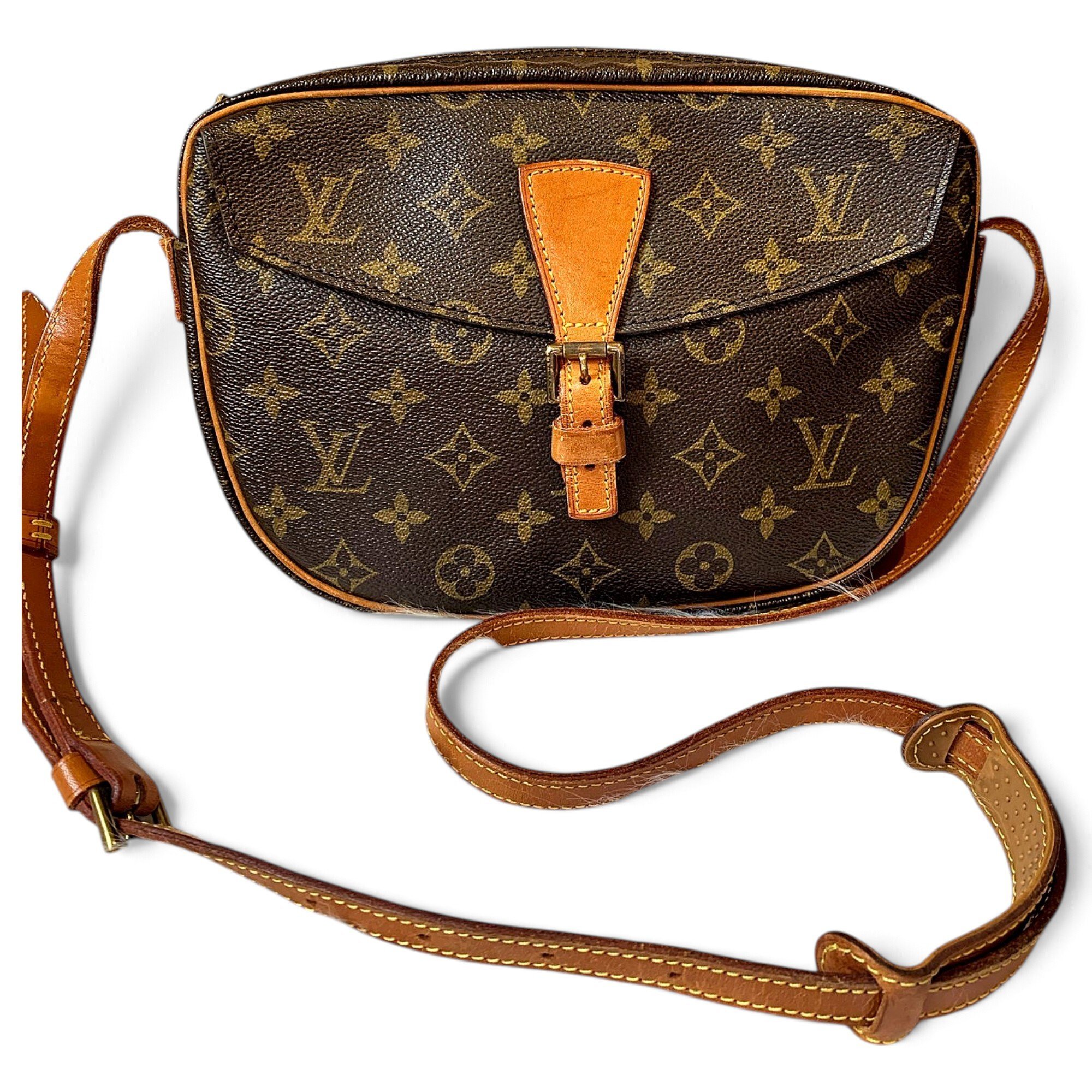 Jeune fille leather crossbody bag