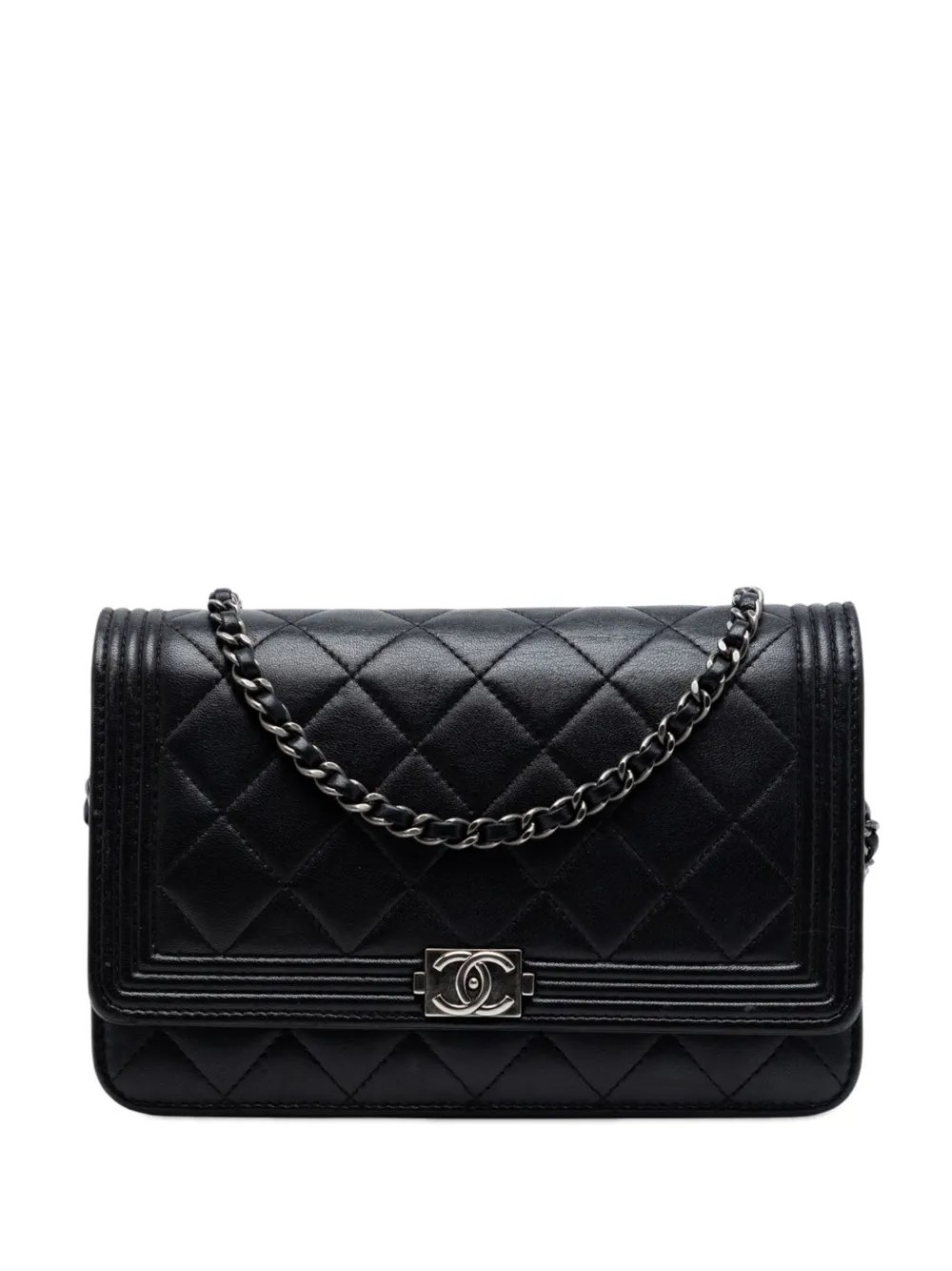 2014 Quilted Lambskin Boy Wallet On Chain crossbody bag