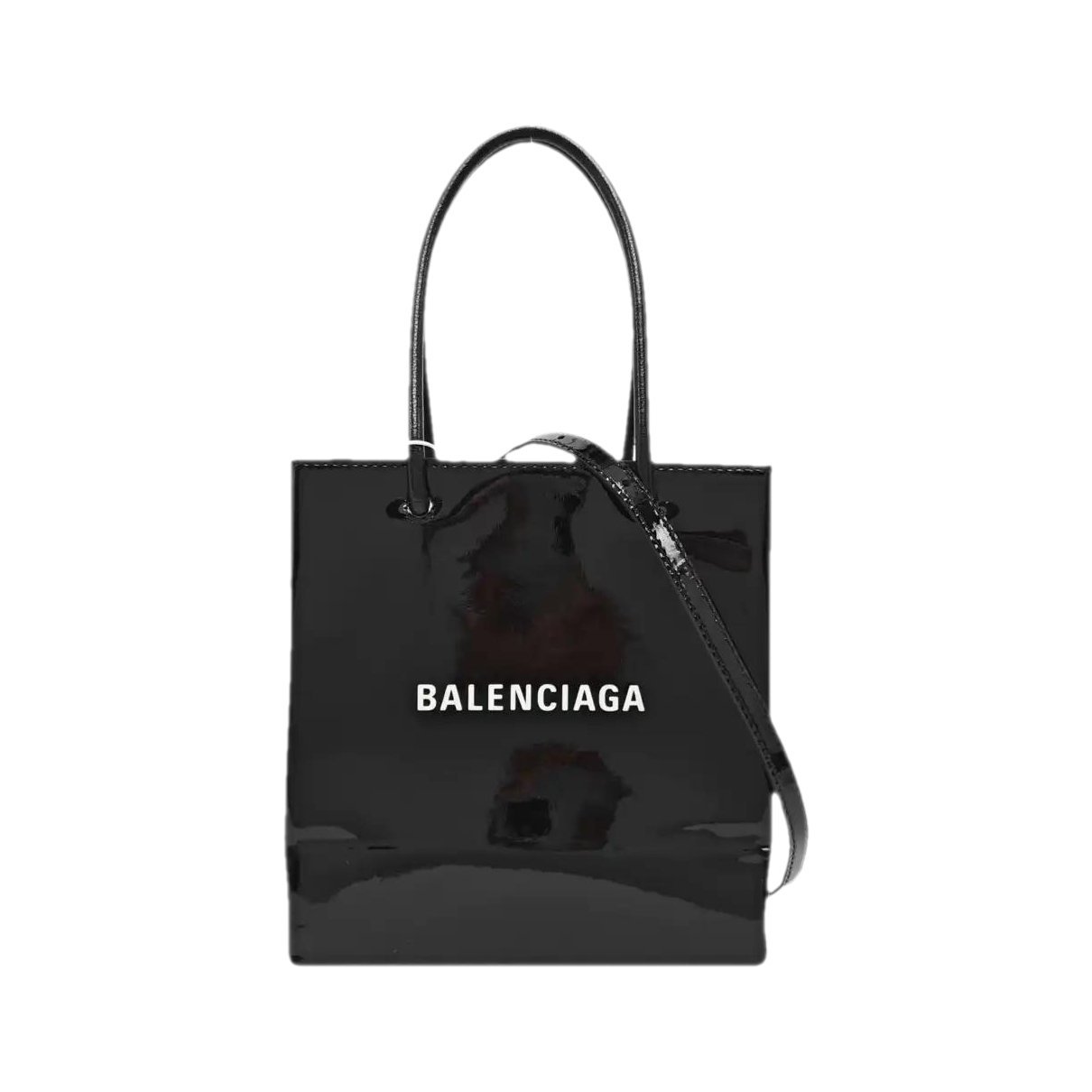 Patent leather handbag