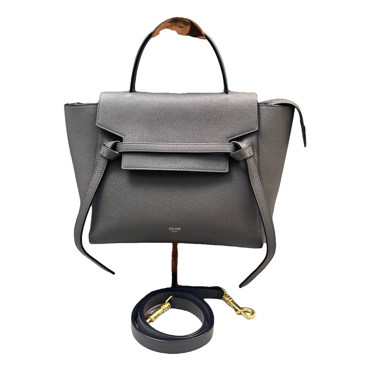 Belt leather handbag