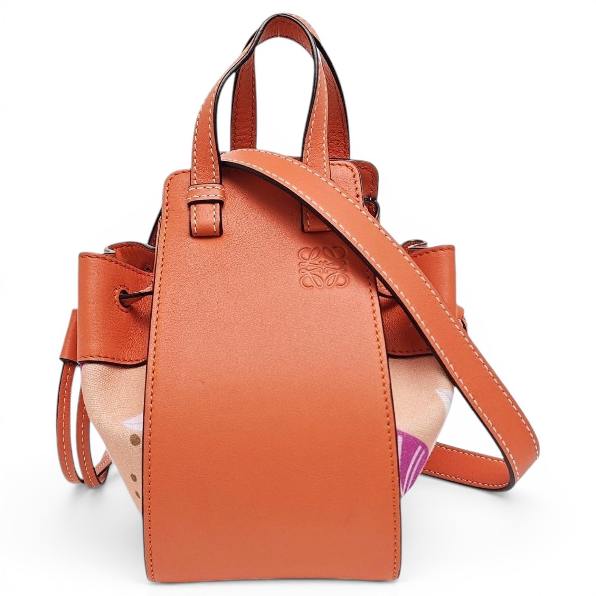 Hammock leather handbag