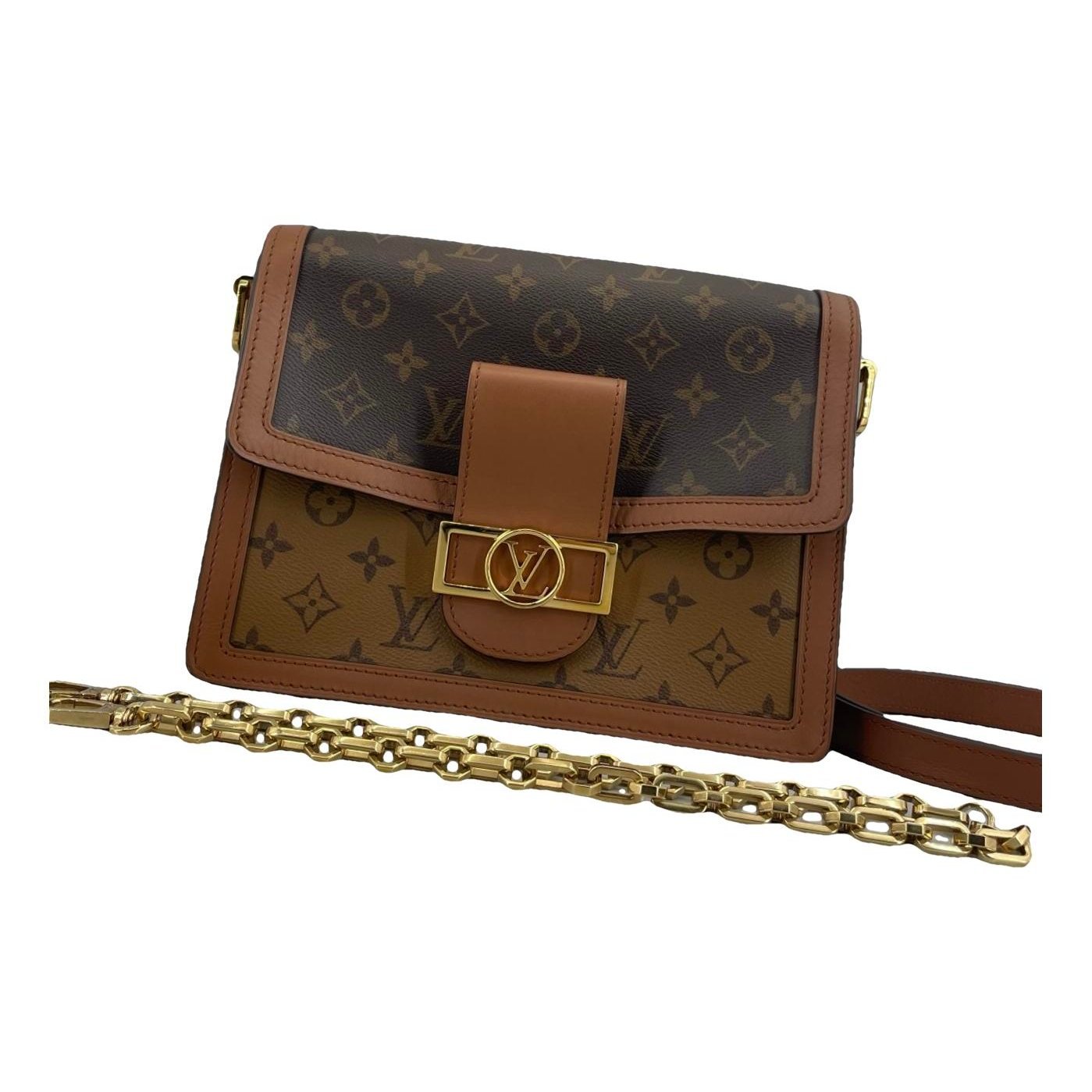 Dauphine leather handbag