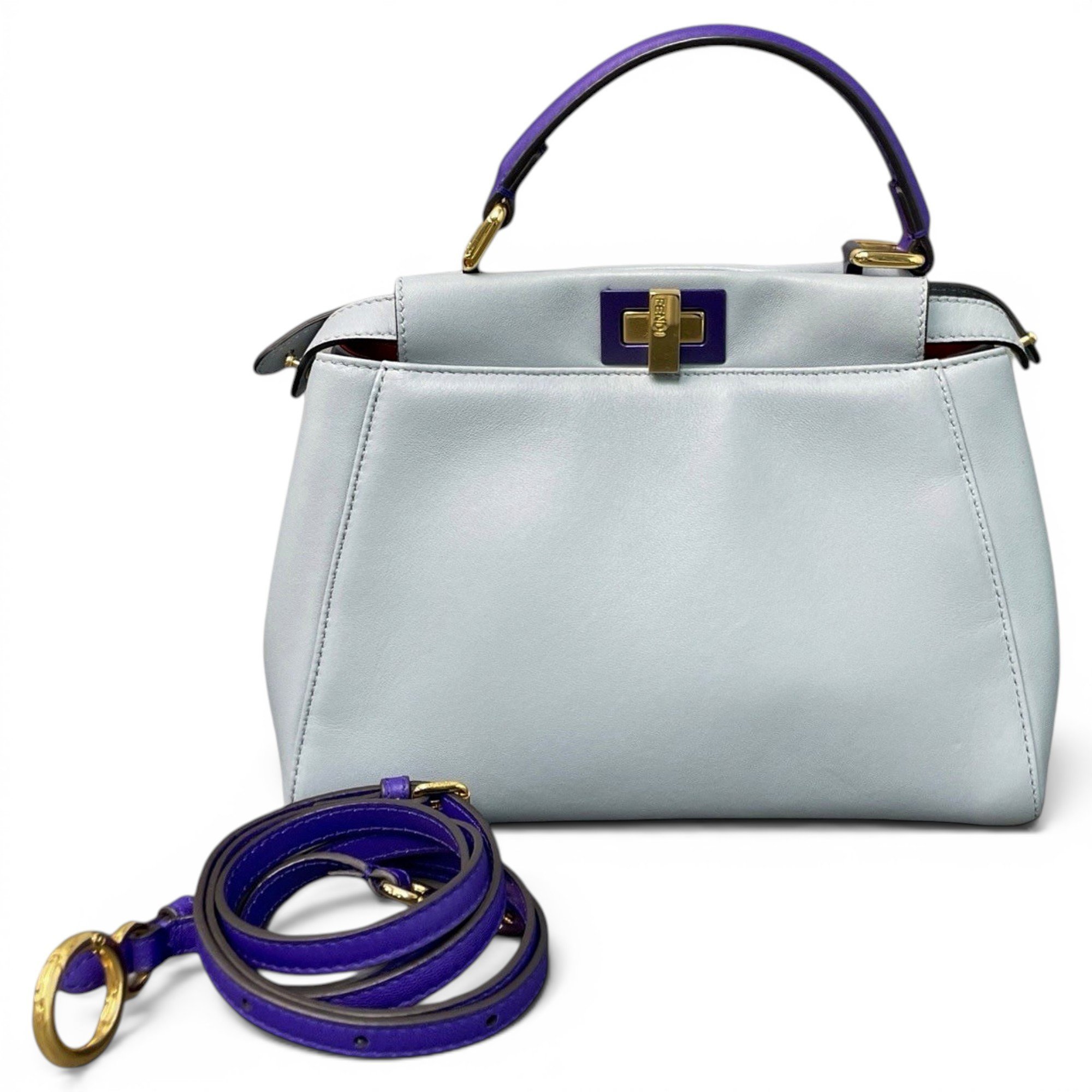 Peekaboo leather handbag