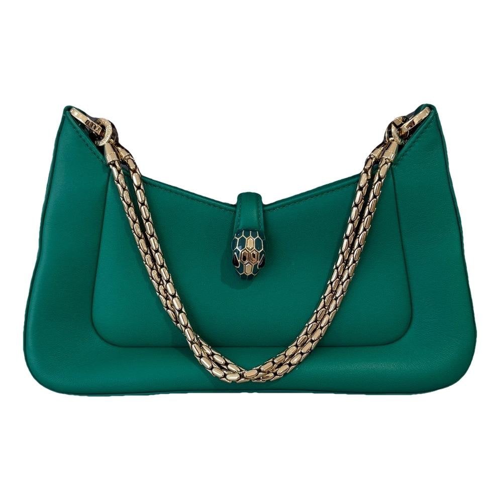 Serpenti leather handbag