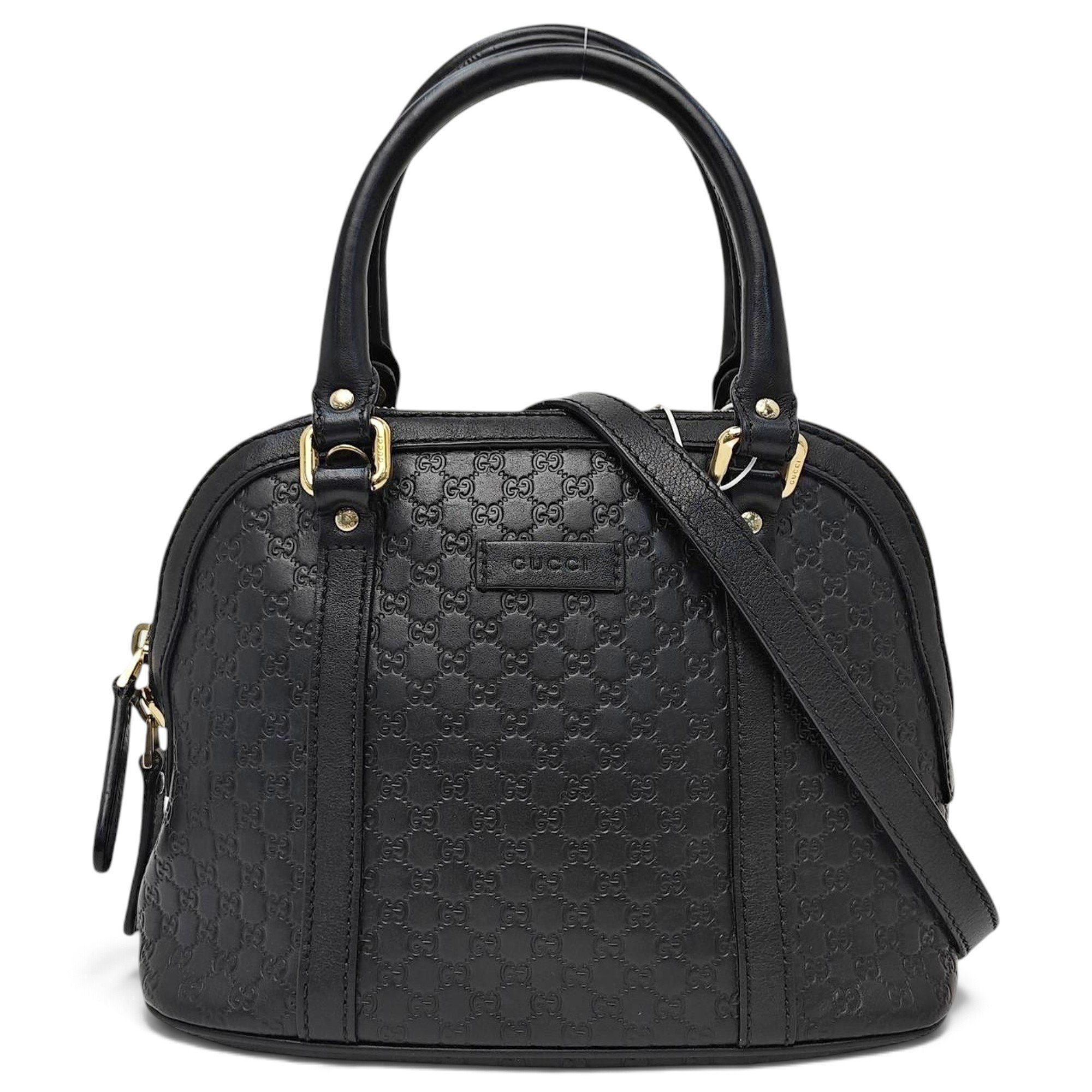 Dôme leather handbag