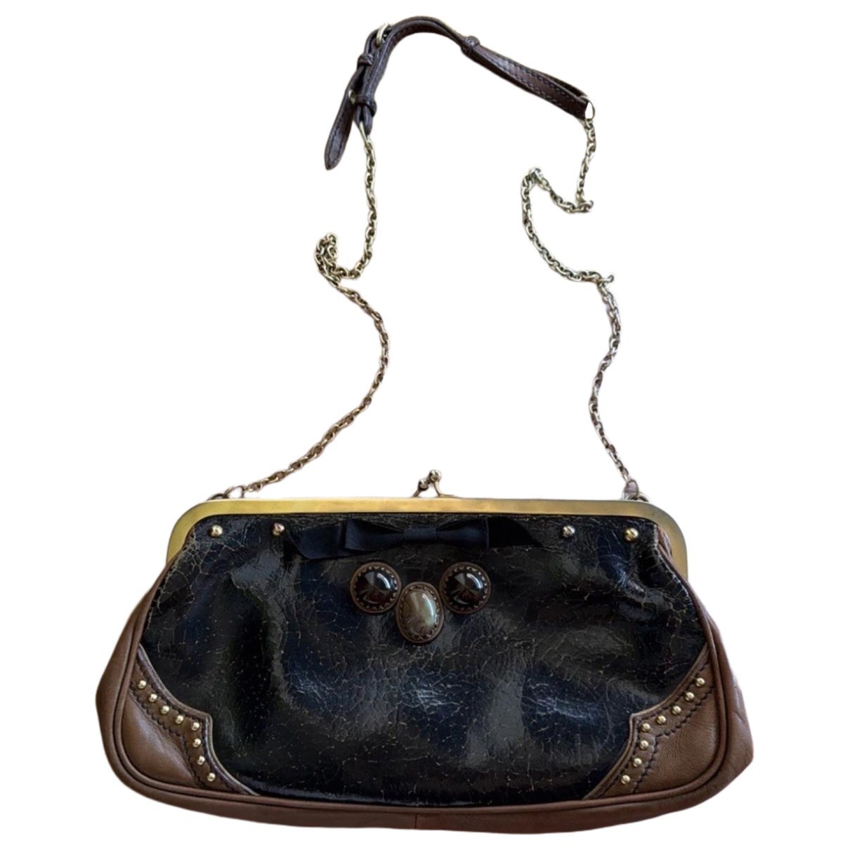 Patent leather handbag