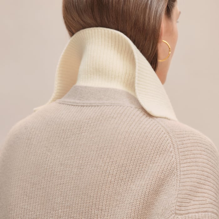Beige Naturel Long Cardigan