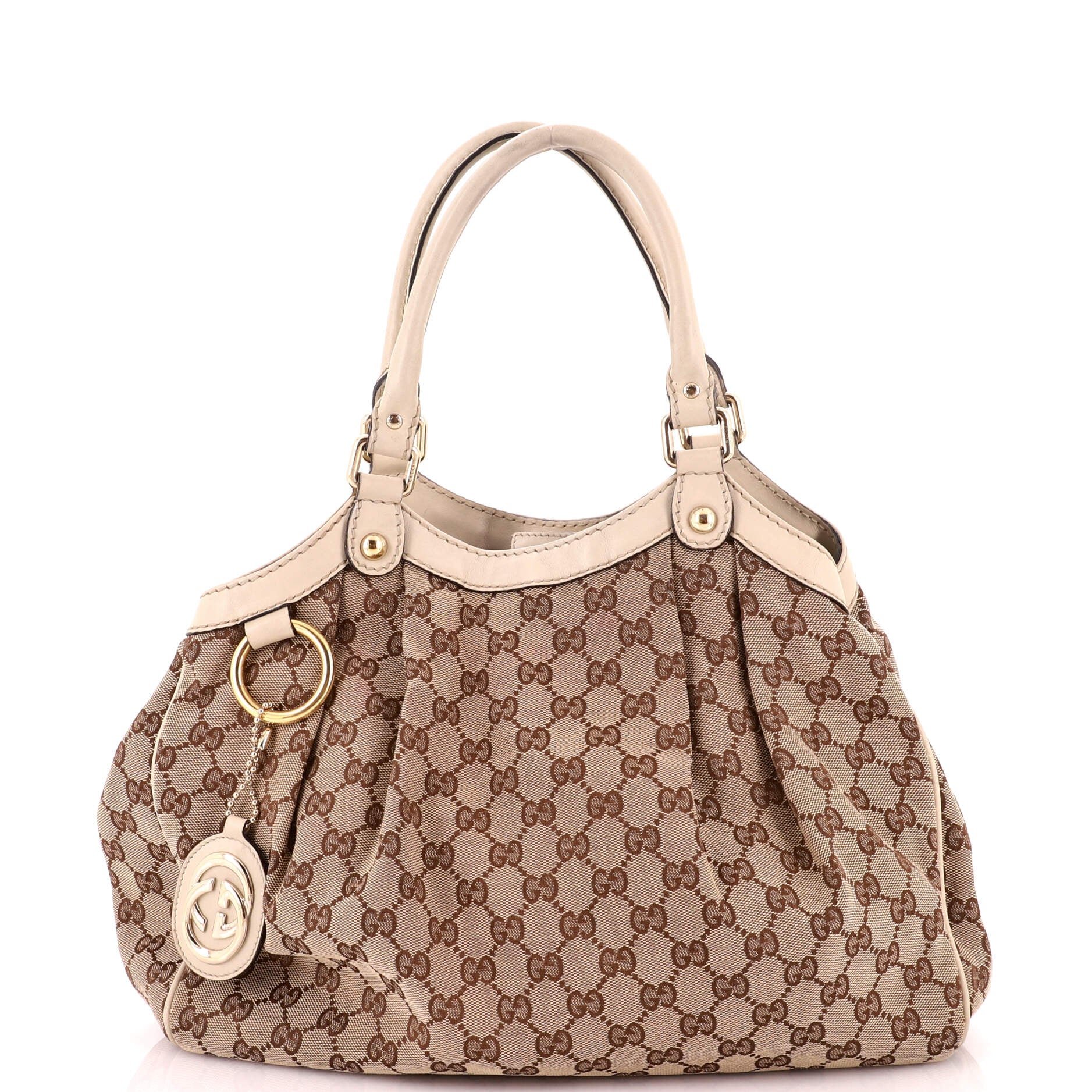 Sukey Tote GG Canvas with Leather Medium