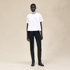 T-shirt évasé brodé