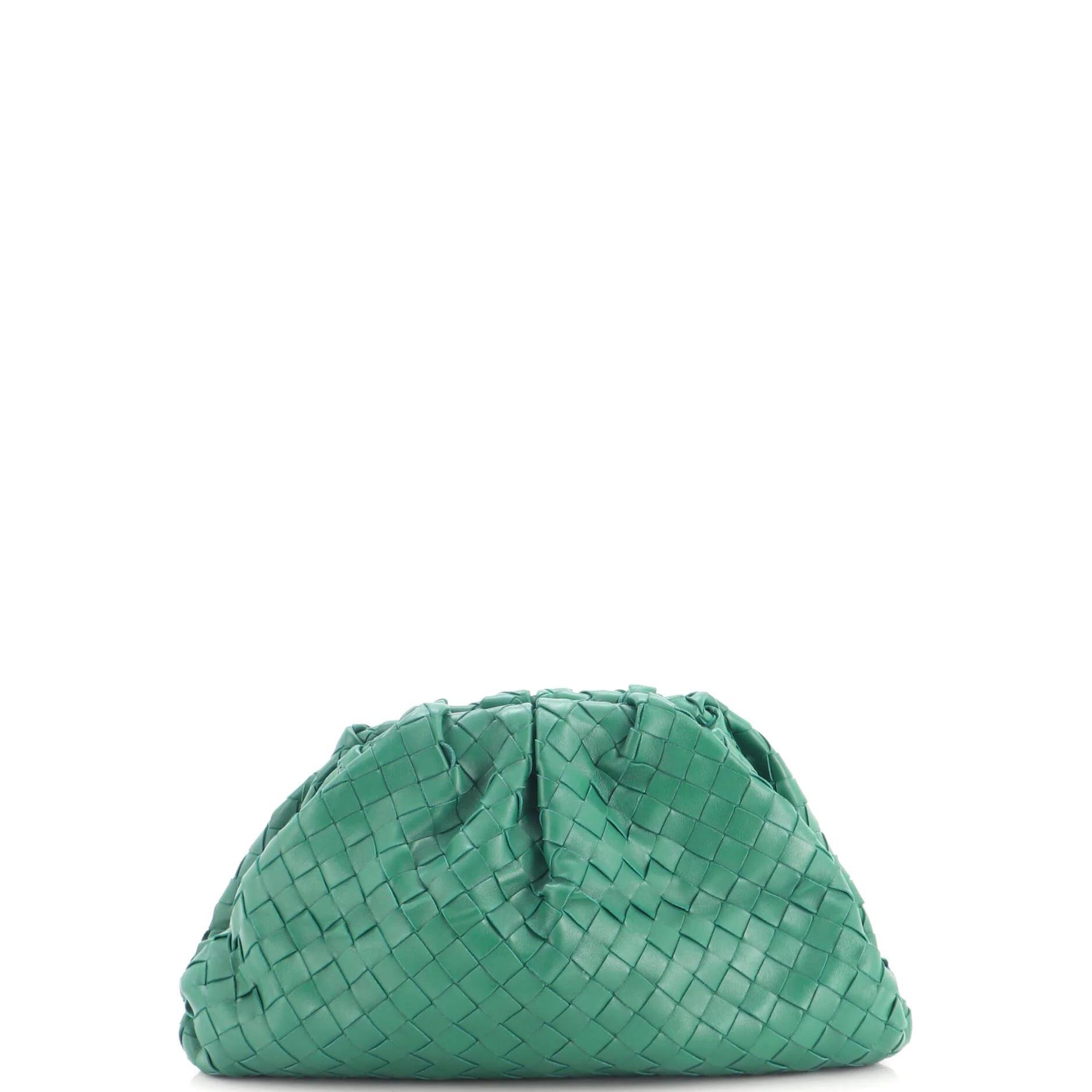 Leather clutch bag