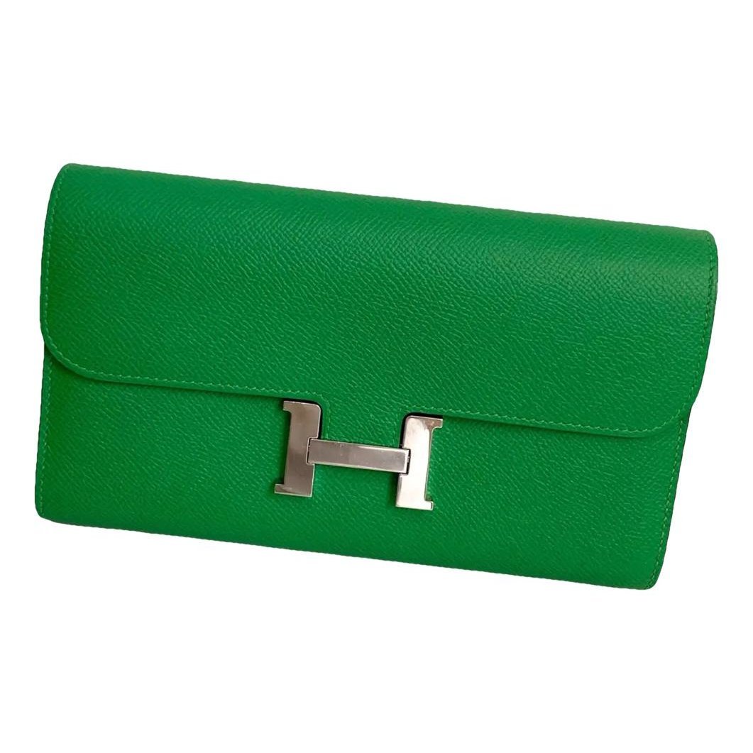 Constance leather clutch bag