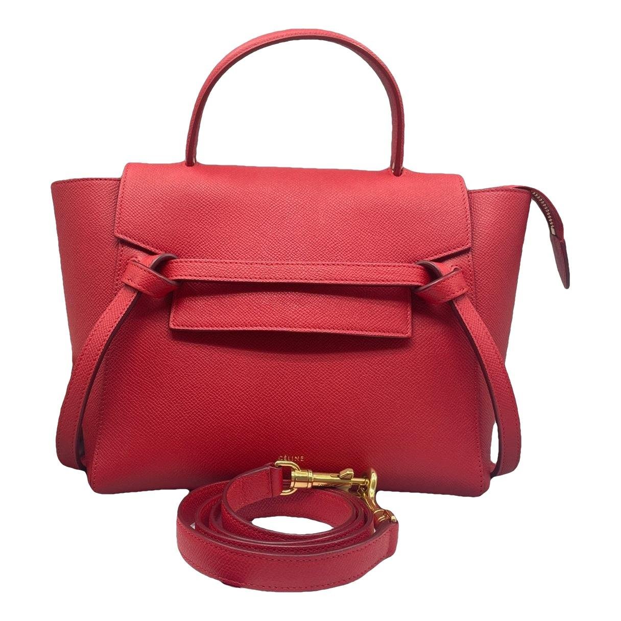 Belt leather handbag