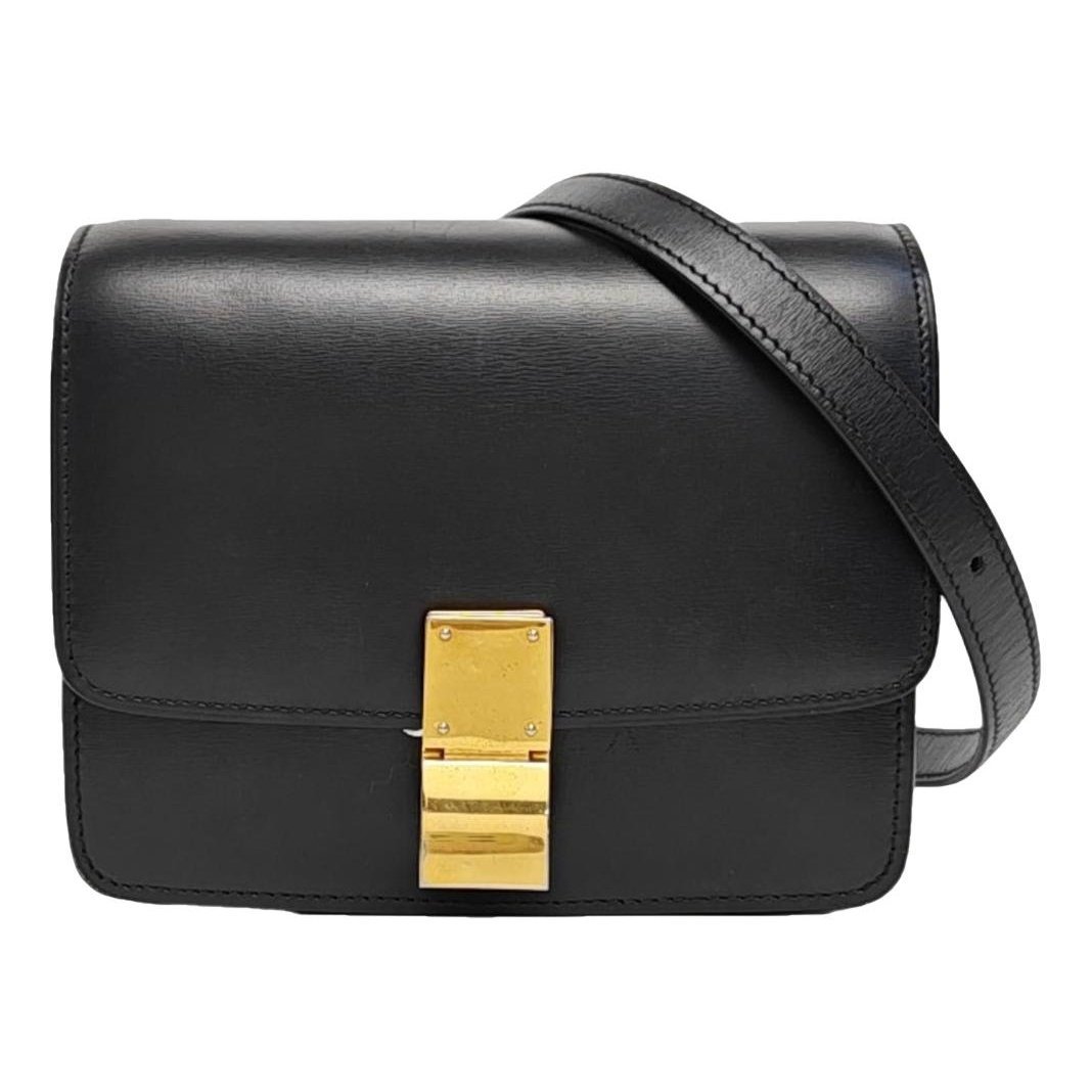 Classic leather crossbody bag