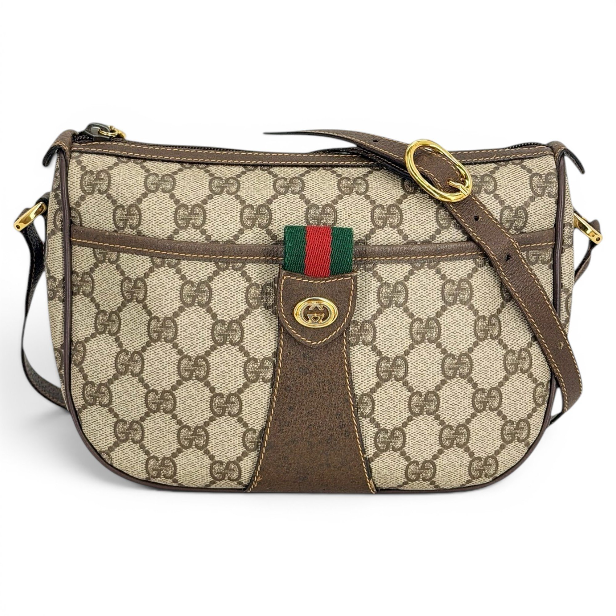 Ophidia leather crossbody bag