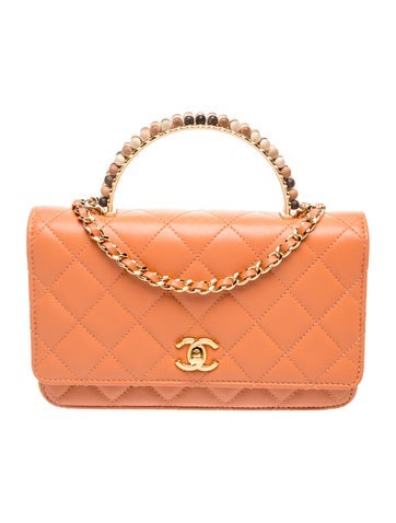 Beaded Top Handle Wallet On Chain