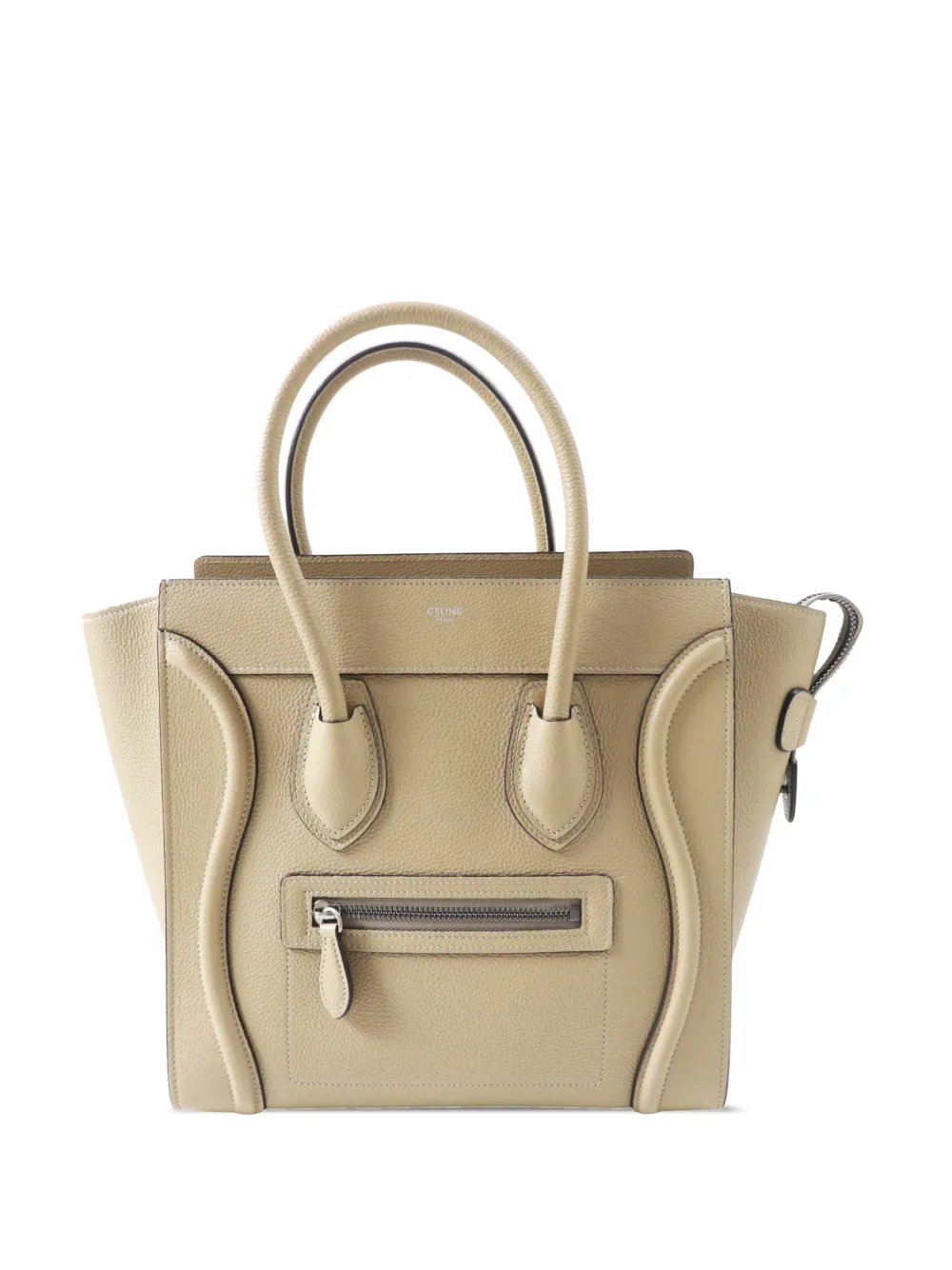 2019 Micro Drummed Calfskin Luggage tote bag
