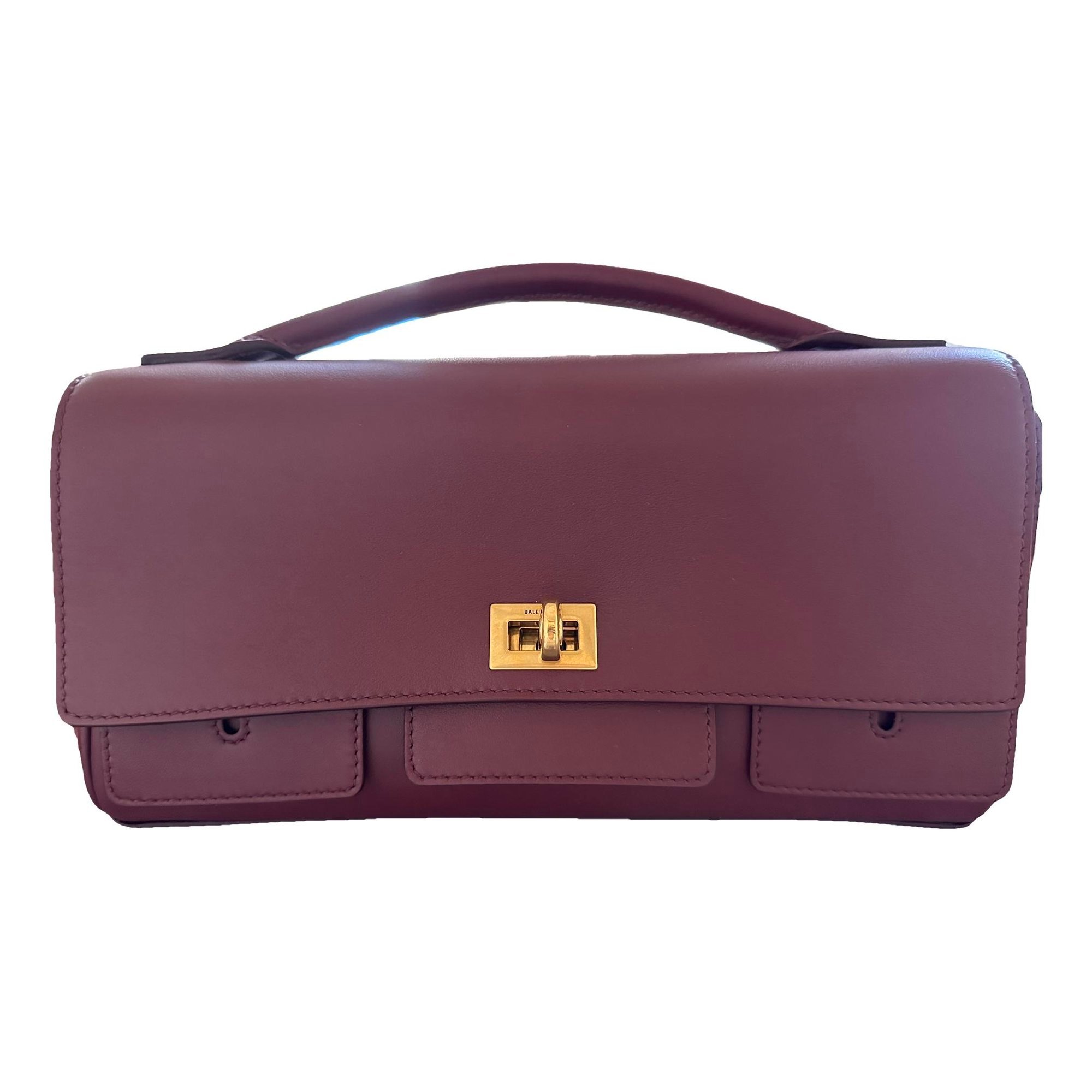 Leather clutch bag