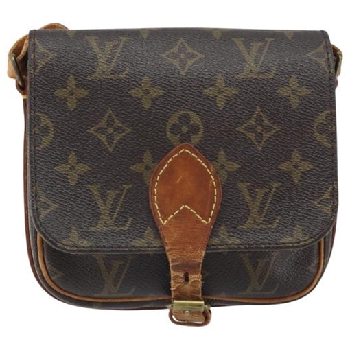Cartouchière leather handbag
