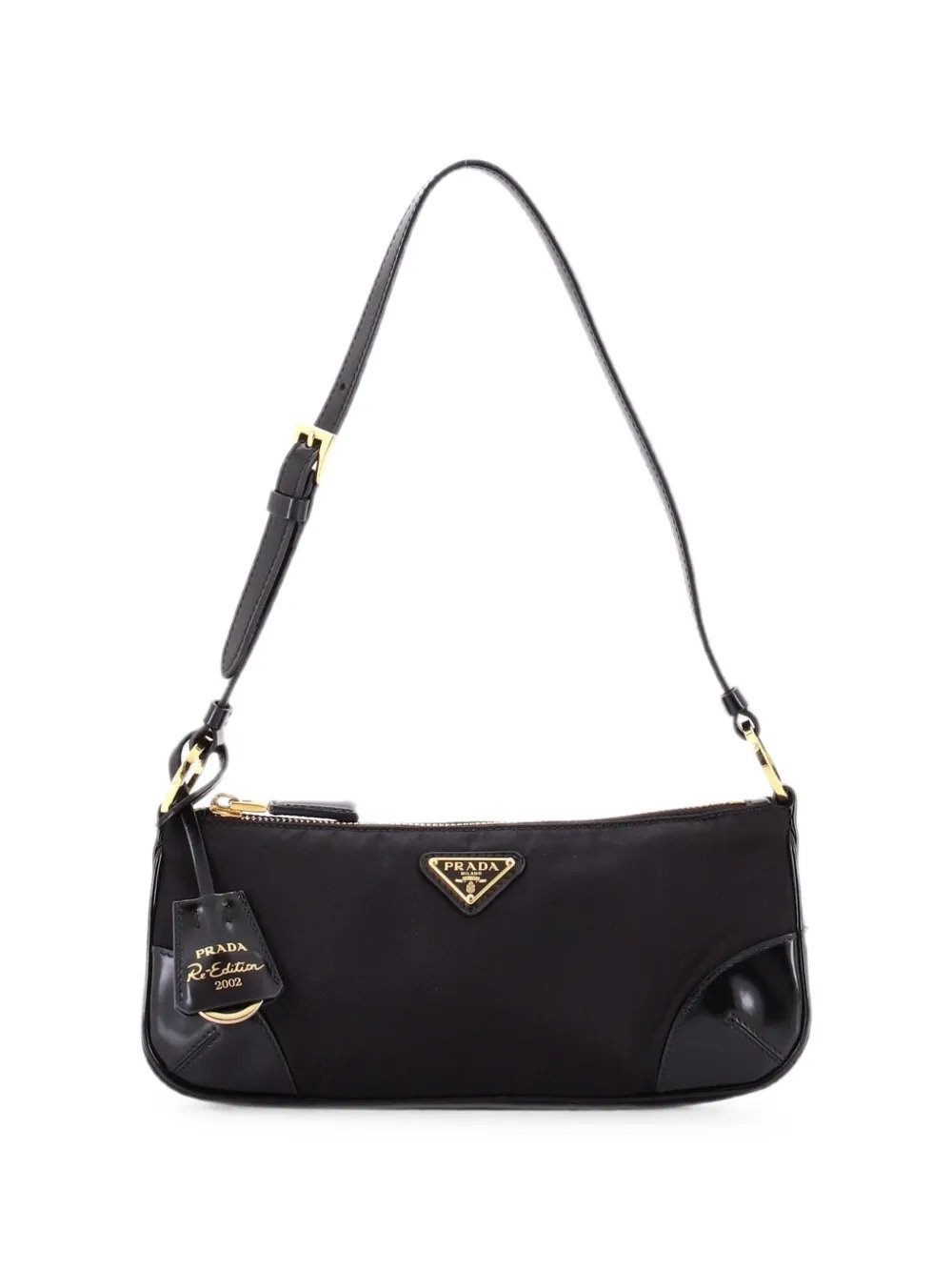 Re-Edition 2002 Re-Nylon and Leather shoulder bag
