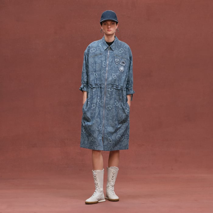 Bleu Denim "Candy Libris" Coat