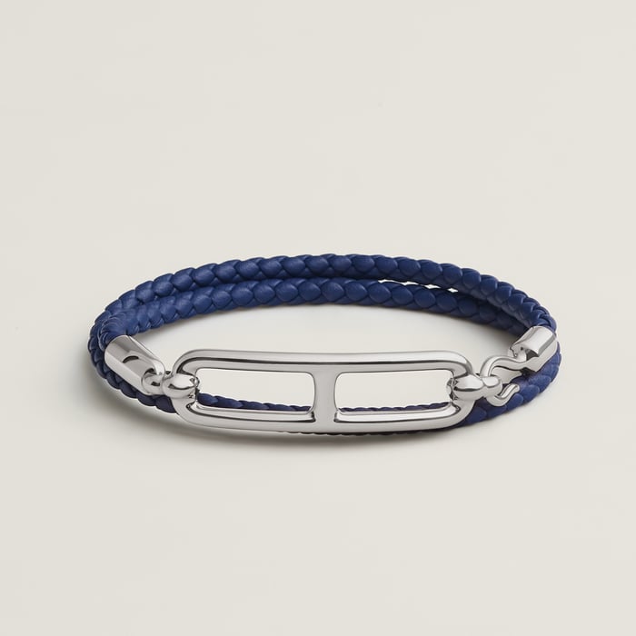 Bleu Saphir Roulis Double Tour Bracelet
